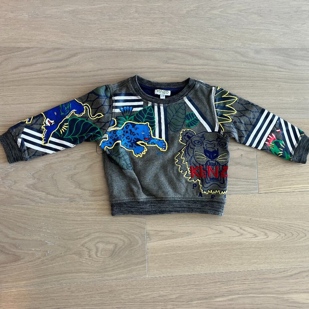 Kenzo Tiger Leopard Sweatshirt size 2 / 86 cm NWOT
